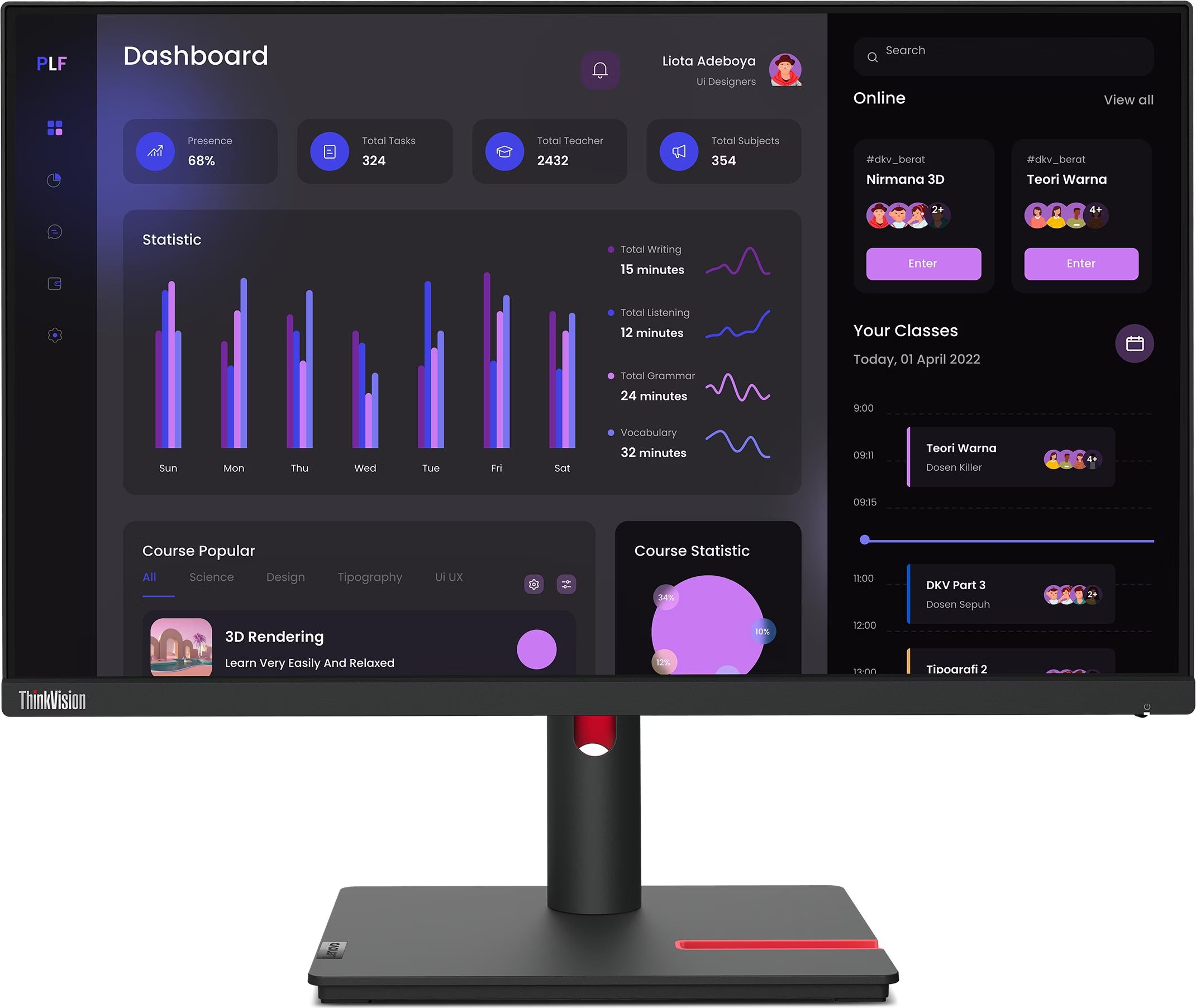 Lenovo ThinkVision T24i‑30 - 24" Display