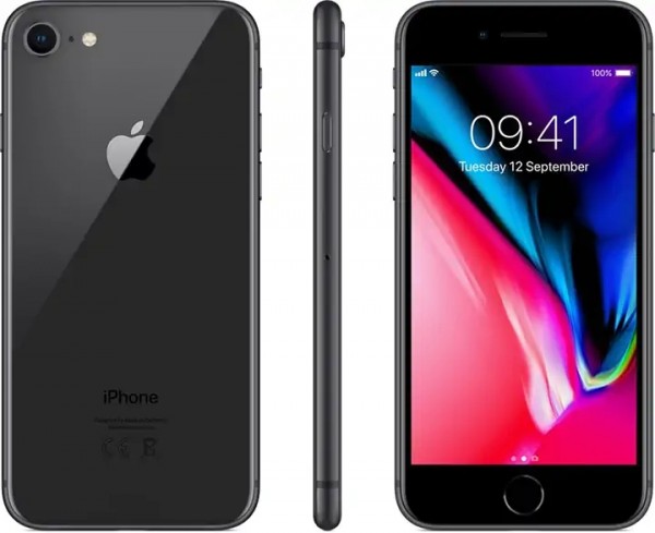Apple iPhone 8, black, 64 GB (B)