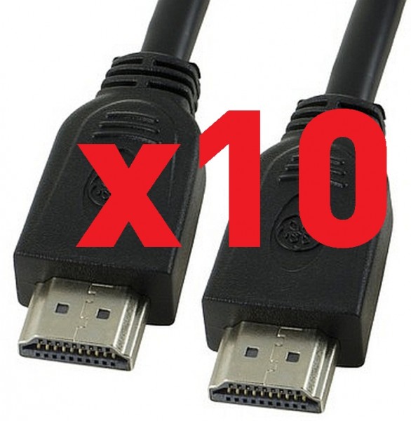 10er Pack HDMI-Kabel