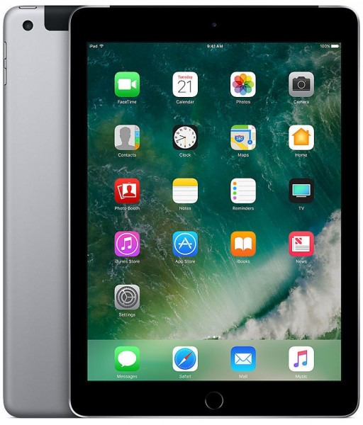 Apple iPad 9.7" (5. Gen.), space-gray, 32 GB, Cellular